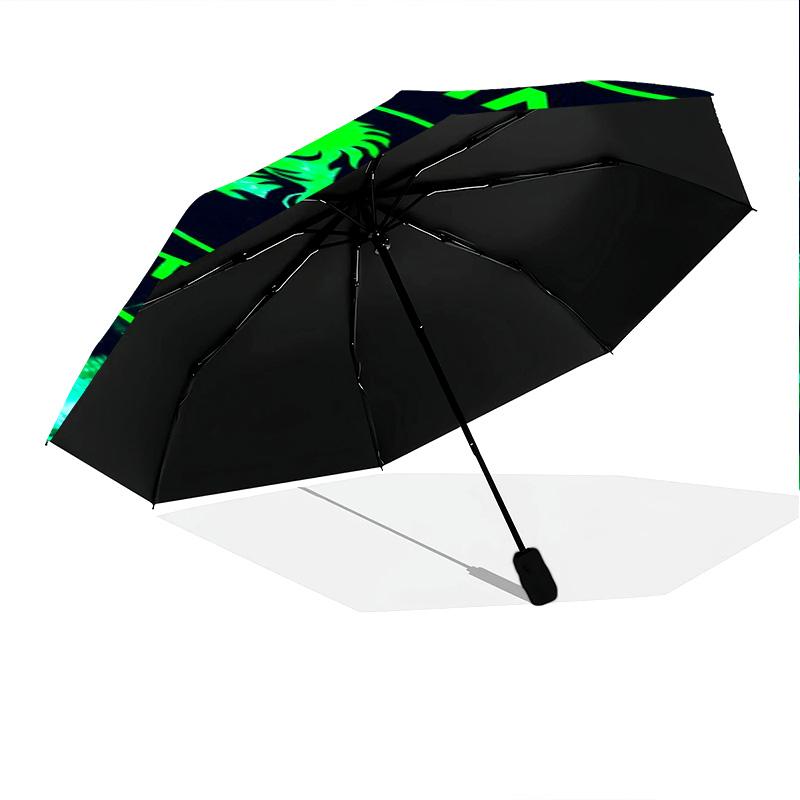 SCP Portugal: Green Emblem Glory Folding umbrella Suitable for all seasons Suitable for all seasons Three folds Sun umbrella printing