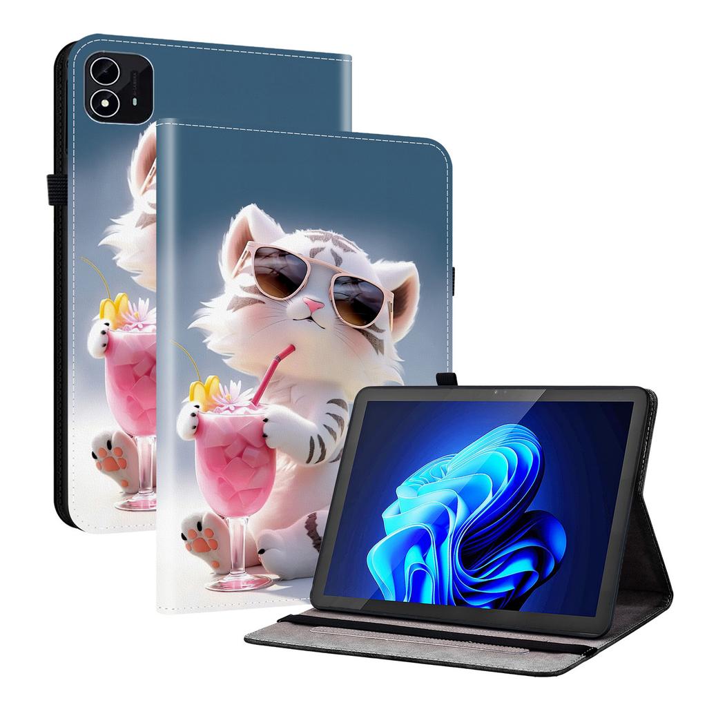 PU kožené pouzdro na tablet pro itel Pad One- 11 stylů! Odolný, se 2 sloty na stojánek, držákem na pero a sloty na karty, flexibilní zadní kryt z TPU