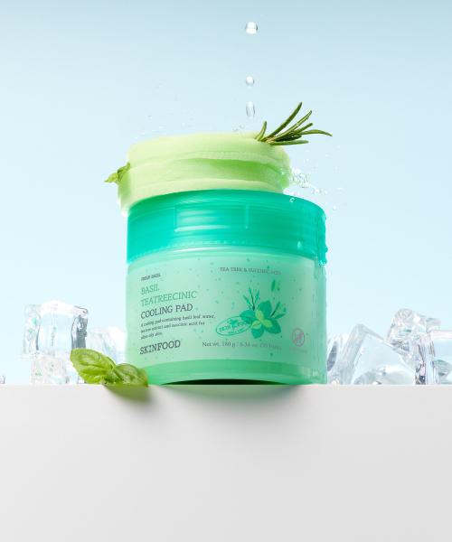 Skinfood Basil Tea Tree Cienic Cooling Pad 70ea NONE