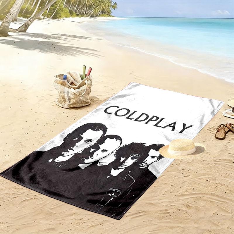Coldplay Beach Towel, Large Soft Quick Dry Towel for Beach Camping Swimming