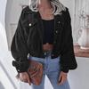 Y2K Vintage Jacket Women Autumn Winter Coat Fashion Casual Elegant Loose Short Balloon Sleeves High Street Amercian Jackets