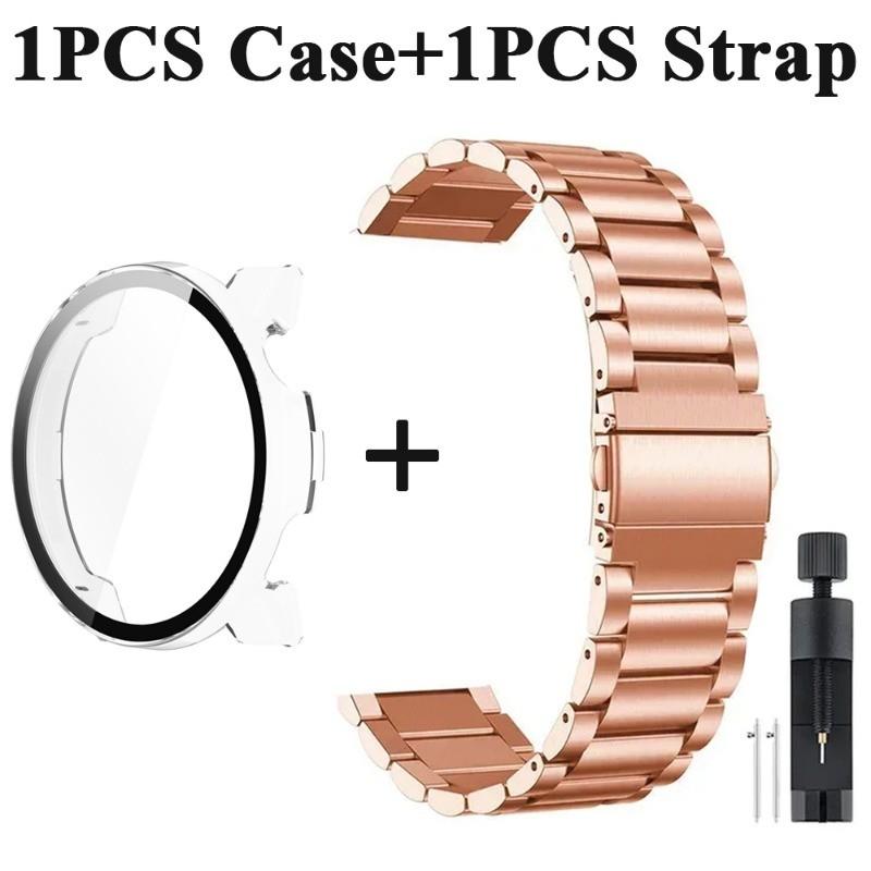 Replacement Bracelet for COROS PACE 2 3 Watchband Stainless Steel Metal Strap+PC Protective Shell for COROS Pace Pro
