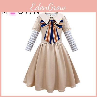 M3gan Girls' Halloween Costume Dress For Cosplay Polyester Fabric Available In Multiple Sizes