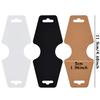100 Stück 11,9 cm Faltbarer Anhänger für Kleidung Schmuck Haaraccessoires Anhänger 3 Farben erhältlich Beschriftbares Kraftpapier Anhängeetikett