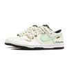Nike Dunk Mint Ice Shoes Cushioning, Wear Resistant Low Top Skateboard Shoes Unisex White Green DD1503-101(Team1096-)