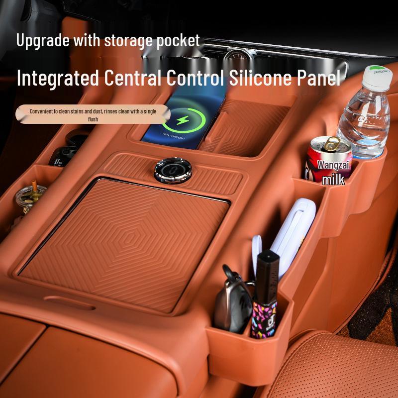 AITO M9 Silicone Mat Wireless Charging Cup Holder for Central Control Panel