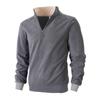 New Men's New Double-sided Fleece Half-zipper Casual Stand Collar Sweatshirt Men's Autumn and Winter Jacket