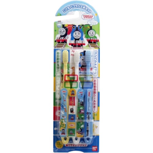 Children's Toothbrush Thomas the Tank Engine 3-Piece Set (6 Brushes)