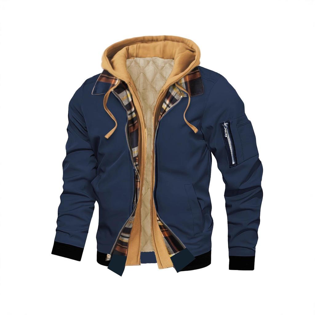 Men's Autumn Winter Washed Baseball Flight Jacket 5988 - Fashion Workwear