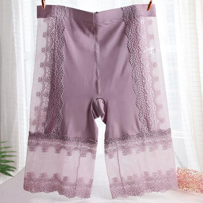 Plus Size High Waist No-Roll Safety Pants: Breathable Tummy Control for 200 Lbs