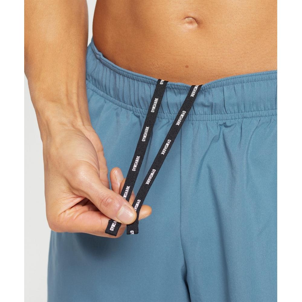 Gymshark Sport 7  Shorts Faded Blue Titanium Blue A3a1q Ucmz