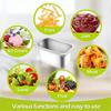 1/9 Size 4 Inch Deep Hotel Pans Anti Clogging Stainless Steel Steam Table Pans Commercial Metal Food Catering Trays