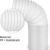 Exhaust Hose 150mm, 2m White PVC Hose For Air Conditioning / Exhaust Hose / Exhaust Hood