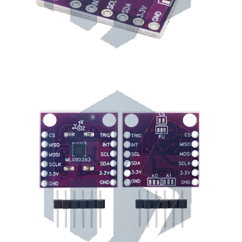 MLX90393 three digital Hall sensor 3D position of the rotational angular displacement Sensor Board Contactless for arduino