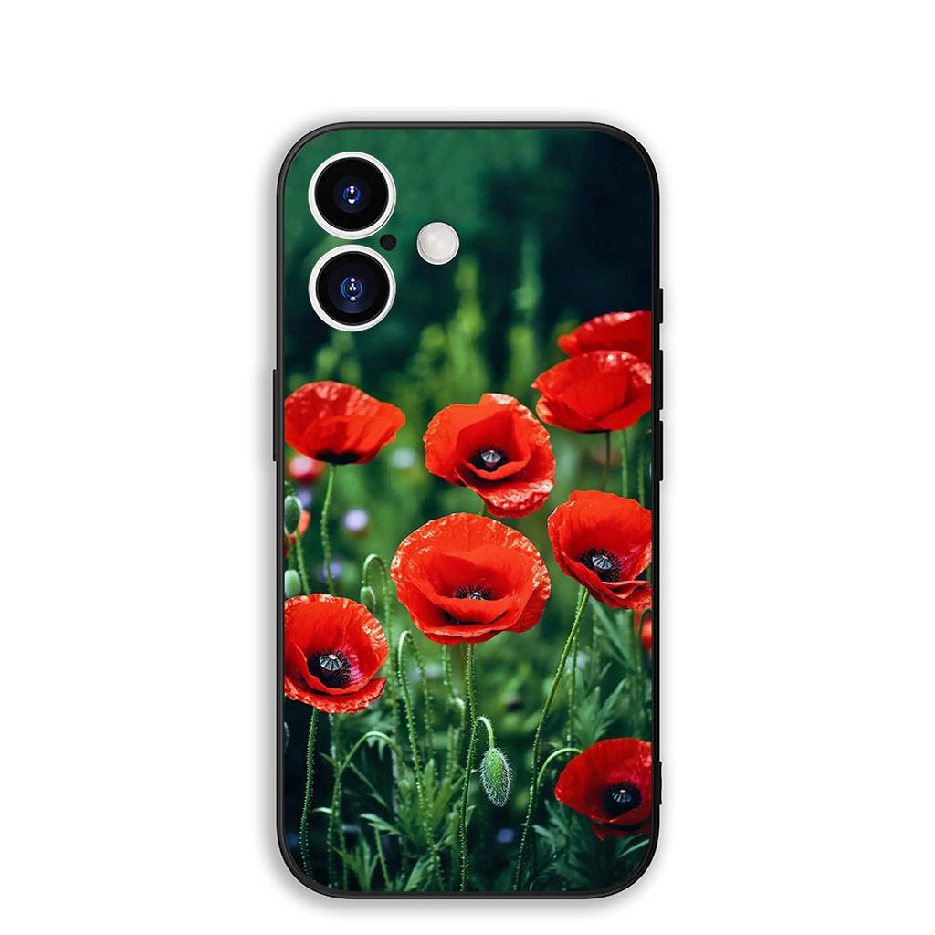 Cover for Samsung Galaxy S22 S21 S20 Fe Ultra S9 Plus + A13 A22 M21 M31 M55 M15 Phone Case Peony Rose Poppys Flower Bloom