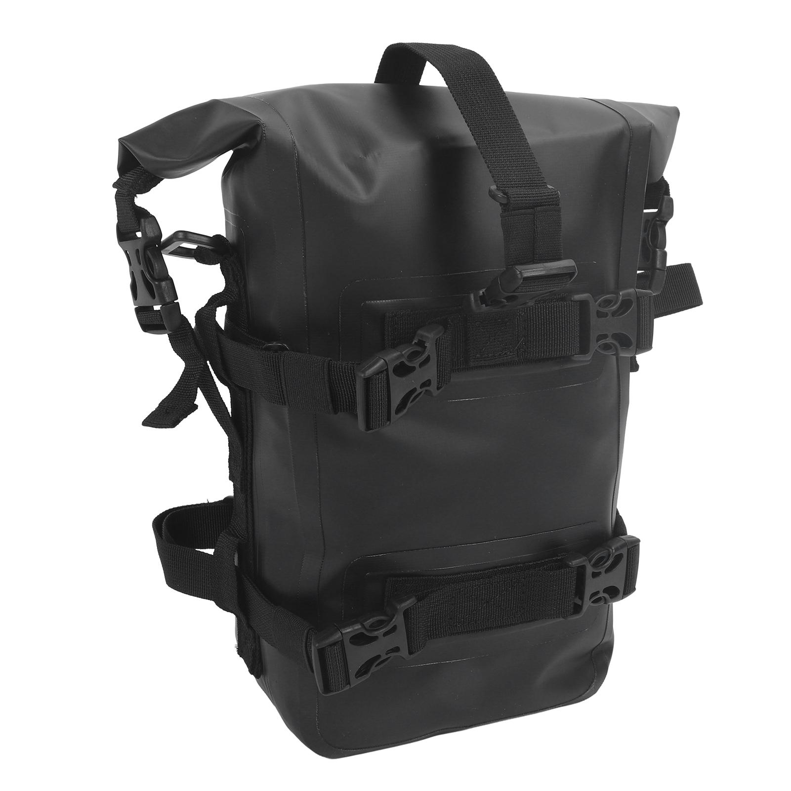 Motorcycle Frame Crash Bars Bag Universal Waterproof Quick Release Motorcycle Side Saddle Bag Motorcycle Tail Bags Black