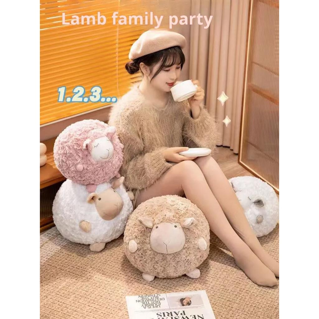 Plush Sheep Doll for Christmas and Thanksgiving Gift, Cute Animal Toy, Soft Ball, Anime, 28cm,33cm
