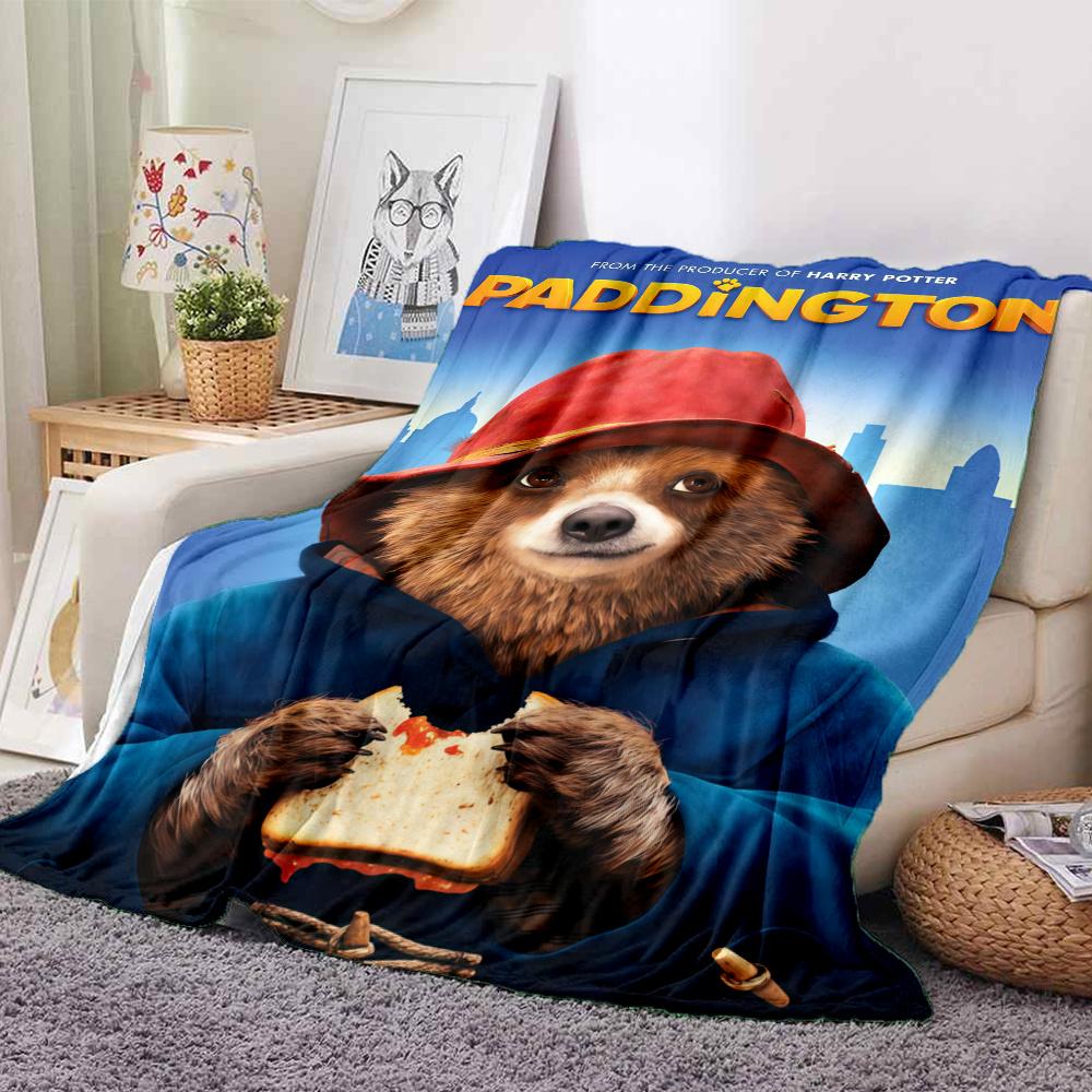 Paddington Bear Blanket, High quality Comfortable for All Seasons, Home Decor, Warmth and Comfort
