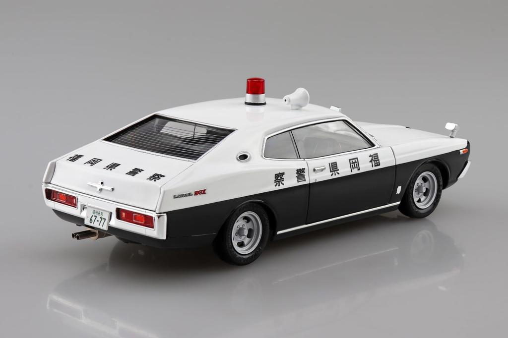 Aoshima Bunka Kyozai Seibu Keisatsu No. 10 C130 Laurel HT Investigative Patrol Car 1/24 Scale Plastic Model (Automobile)