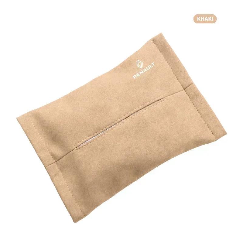 For Renault 2026 New Hub Caps Car Seat Hanging Hidden Napkin Storage Bag for Renault Sandero Captur Megane Twingo Duster Scenic