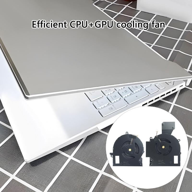 Replacement Laptop CPU GPU Cooling Fan Laptop Notebook Graphics Card Radiators Cooling Fan for OMEN 16-B 16-C M75487-001