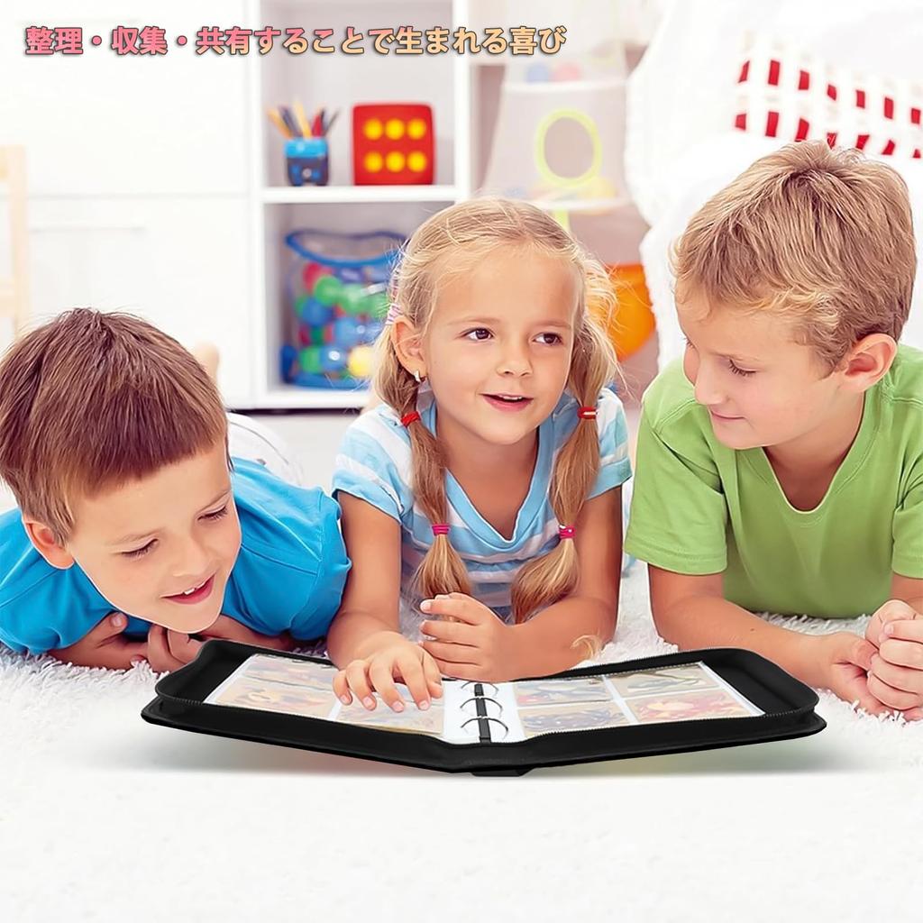 Trading Card File Card Binder Card File 4 Pocket Binder Can Hold 400 Cards Popular for Storing Trading Cards and Card Games New Christmas Present