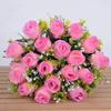 Bride Bouquet Artificial Rose Bouquet DIY Craft Decorative Artificial Rose  Wedding Decorations