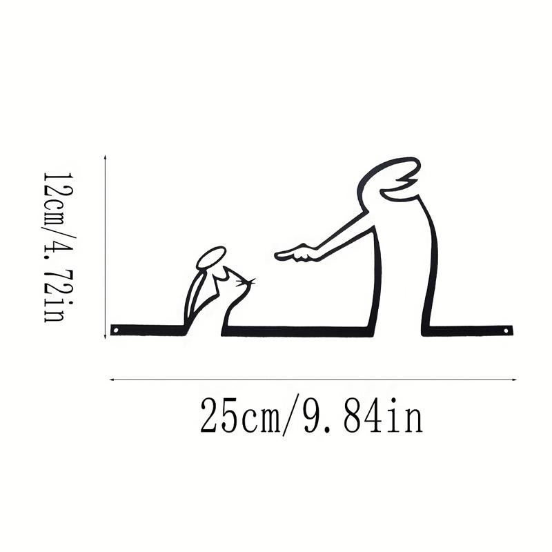 2D Flat High-Quality Metal Wall Door Self-Adhesive Wc Sign Black Frame Modern Home Decor for Bathroom Easy To Install Wall Art