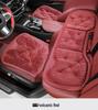 Plush Car Seat Cushion with Backrest - Thickened for Autumn/Winter Warmth
