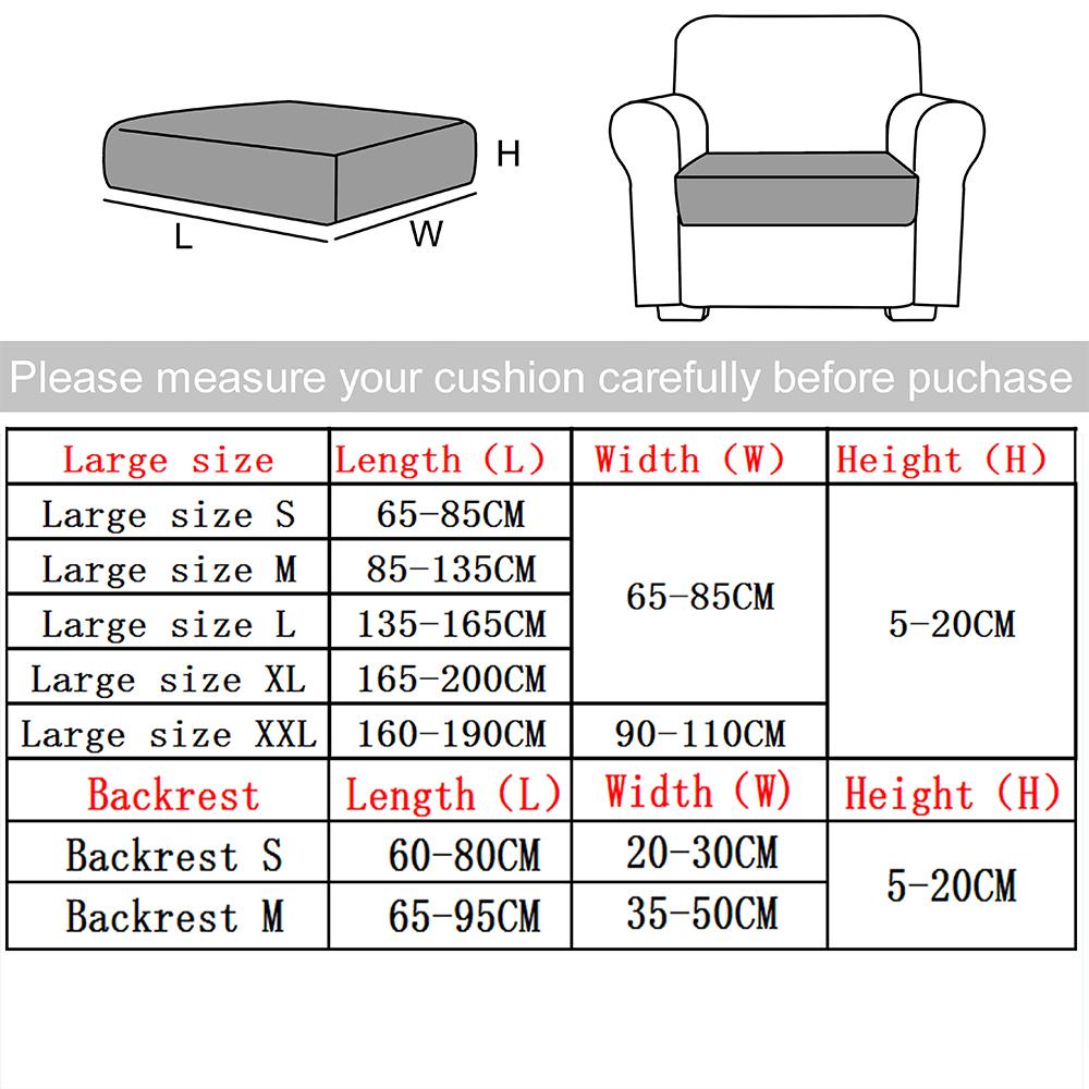 1Pc Waterproof Sofa Cushion Cover For 1/2/3/4 Seat Non-Slip Couch Slipcover Anti Pet Scratch Four Seasons Universal Sofa Covers