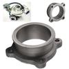 Turbo Charge Exhaust Flange 4 Bolts 2.5in to 2.5in V Band Adapter Universal Car Accessory