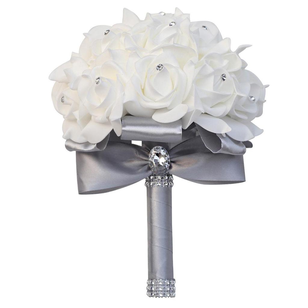 Multicolor PE Foam Bridesmaid Hand Bouquet for Weddings