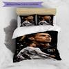 Ronaldo's Dedication: Cr7 Bedding Set, Breathable Duvet Cover with Pillowcases, Soft Bed Linen for Bedroom Home Decoration, Perfect Festival Birthday 