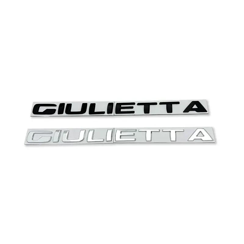 1 pièce Q4 Q2 GIULIA GIULIETTA STELVIO VELOCE Ti Badge Emblème Autocollants de Voiture pour Coffre Arrière Rénovation Étiquette de Coffre Logo Accessoires