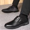 Work Shoes Breathable Casual Leather Shoes 2024 Hot Sales Business Formal Single Shoes Soft Bottom Non-slip Sneakers for Men