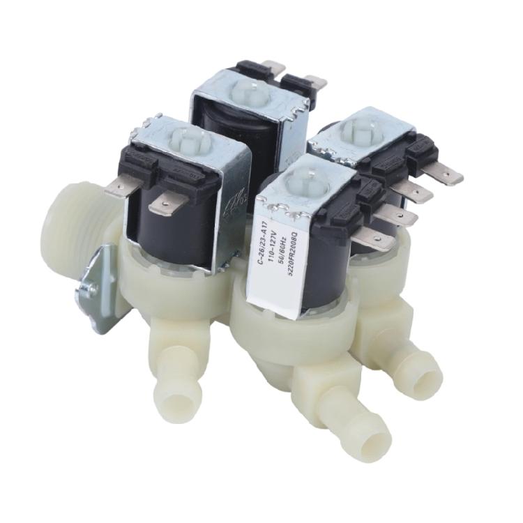 ABS Water Inlet Valves 110V Electric Water Inlet Solenoid Valves For Washers Durability Impacts Resistant Fast Install
