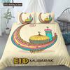 Cartoon Crescent Moon Bedding Set Twin Queen King Size Duvet Cover With Pillowcase Children Bedroom Quilt Cover Set Polyester