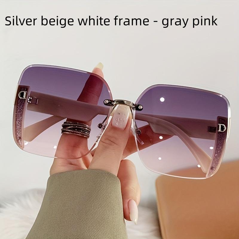 New INS style square frame sunglasses for women with anti UV gradient lens trendy fashion accessory