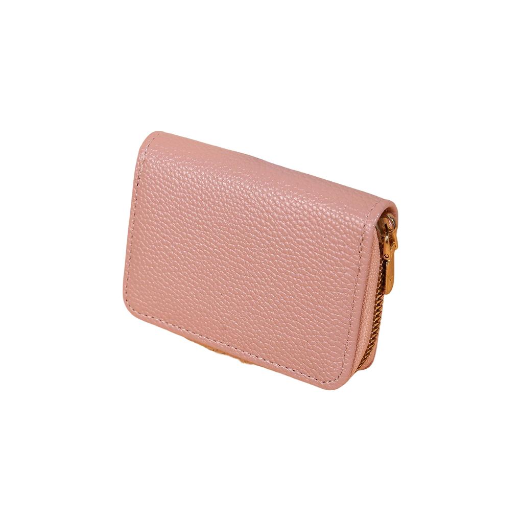 Female Fashion Wallet Multi-slots Large Capacity Wallets Portable Leather Change Money Purse Anti-lost Bus Card Holder