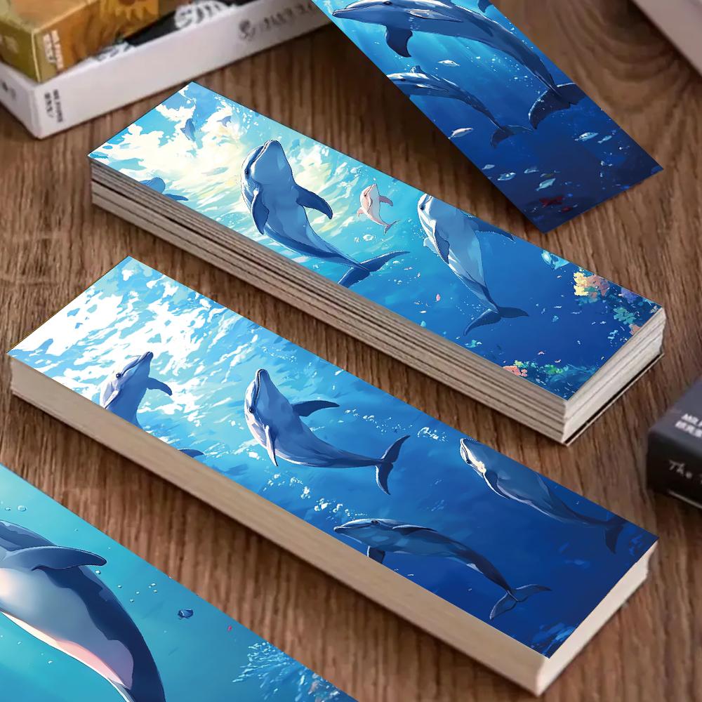 32pcs, Jumping Whale Bookmark, suitable for back-to-school season, Christmas, Halloween, teachers, readers, and birthdays.