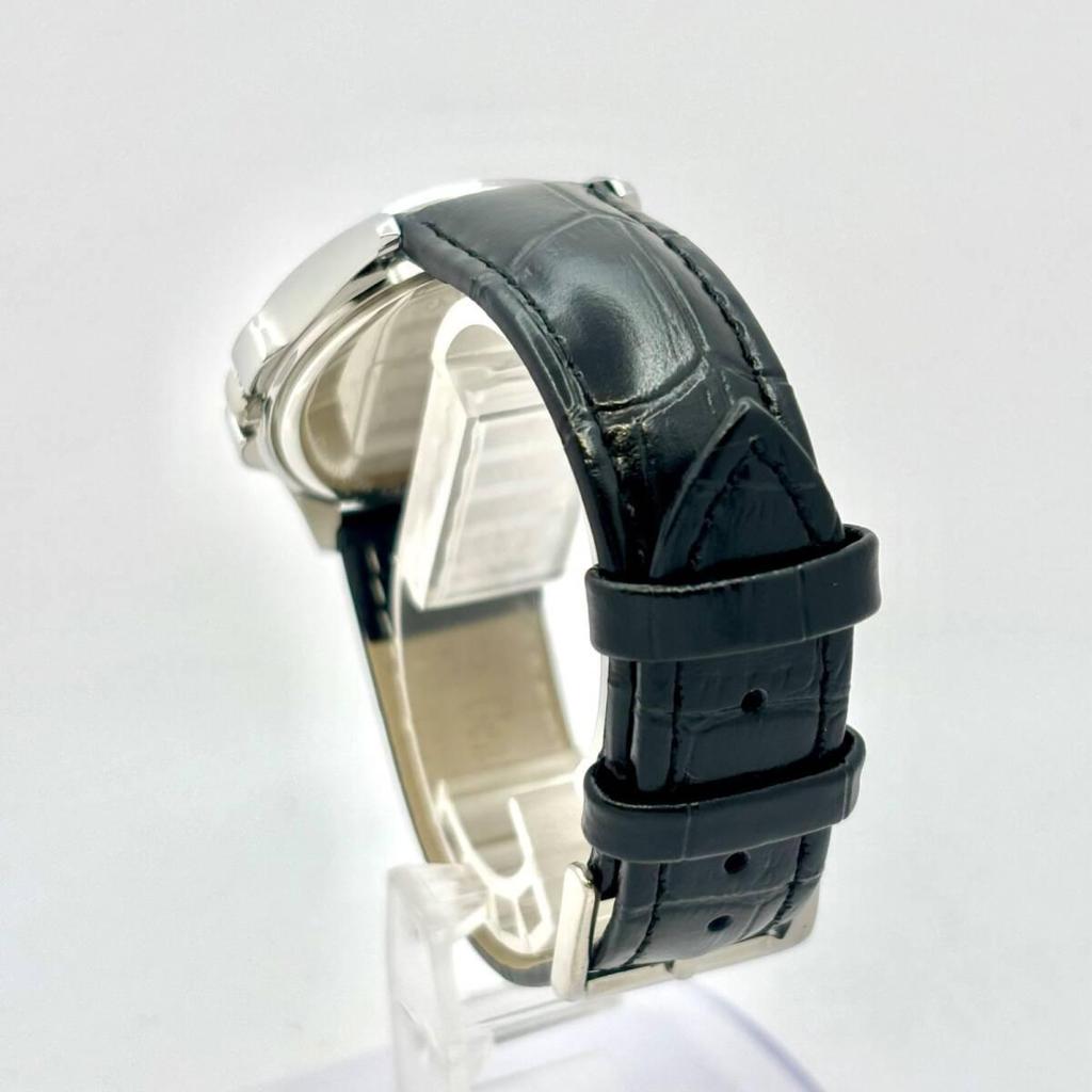 Used [Good Condition/New Battery] COACH Coach Signature Men's Watch Silver CA.141.7.95.1962 New Belt