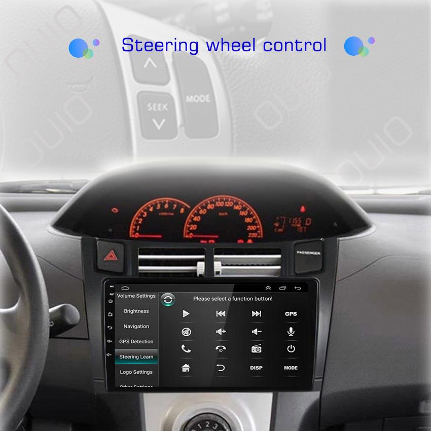2din 8G+128G Android 10 Car Radio Multimedia Player Carplay Auto GPS Navigation NO DVD For Toyota Yaris XP90 2007 2005 -2012