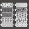 New Fondant Stencils Lace Flower Spike Pattern Style Cake Stamp Embossing Mold Wedding Cake Decoration Edge Template Baking Tool