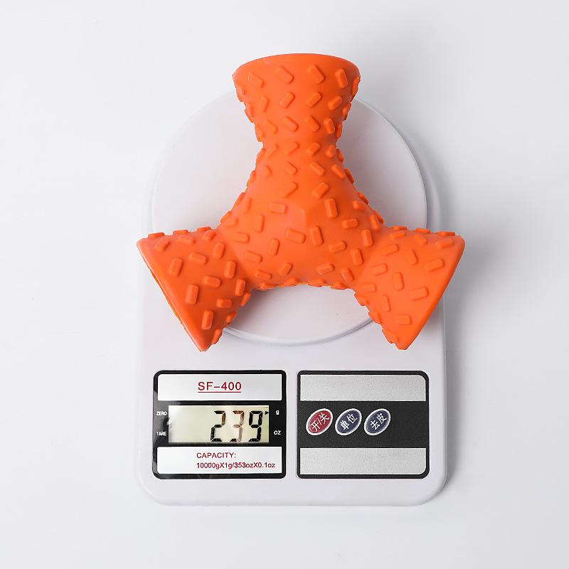 Pet toy bite-resistant leaking rubber three-sided leaking dog puzzle side herding large dog