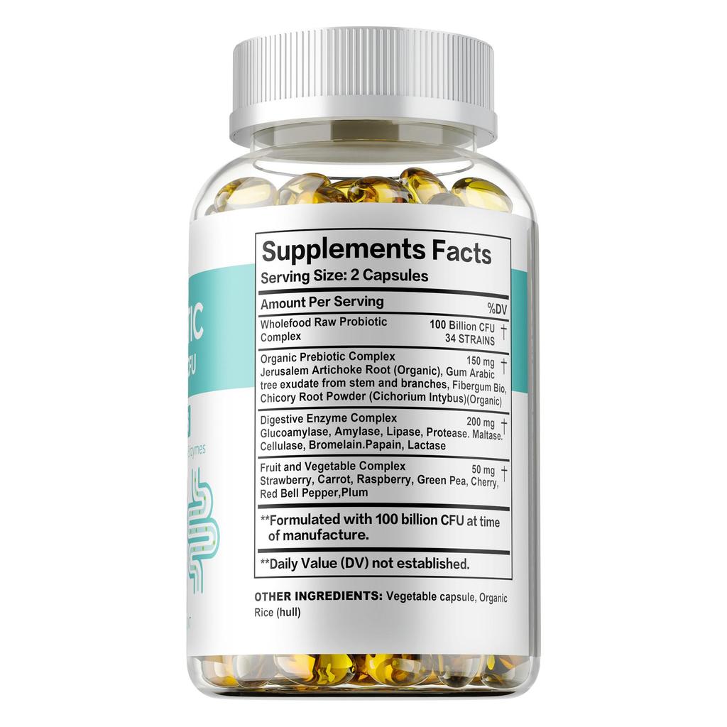 Airboy Probiotic & Digestive Enzyme Capsules - Digestive Health