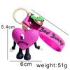 Charming Bad Bunny Soft Rubber Keychain: Cute, Personalized Pendant