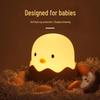 Eggshell Chicken LED Night Light - Silicone USB Rechargeable Roly-Poly Children's Desk Lamp