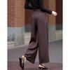 Demana Pleated Wide-Leg Casual Pants