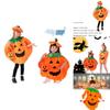 Soft And Comfortable Halloween Pumpkin Clothes With Shoes And Hat
