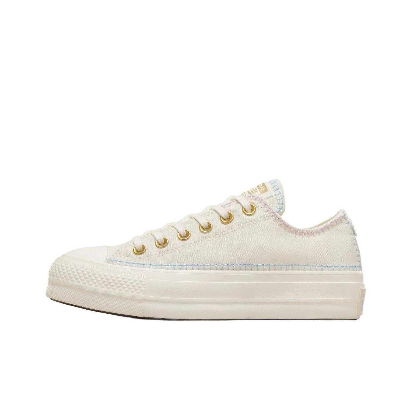 Converse Women's White All Star Lift Comfortable Low Top Canvas Shoes Sneakers A08732c Cm